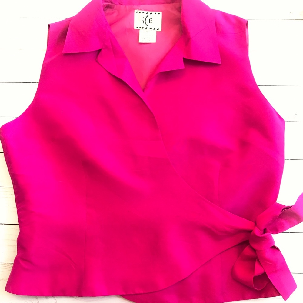 💵5 FOR $25💵 ICE Brand Sulk Wrap Around Blouse